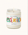 MEXICO | Oceanus, Smoke & Leather | 8oz Scented Soy Candle