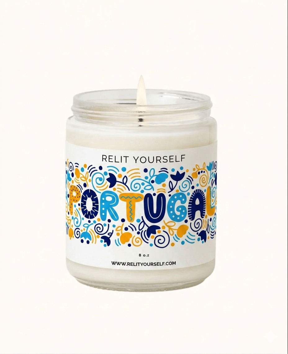 PORTUGAL | Sage, Sea Salt & Ambrette Seed | 8oz Scented Soy Candle