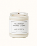 Smoked Cherry | Cherry, Black Vanilla & Sandalwood | 8oz Scented Soy Candle - Relit Yourself Candle & Co